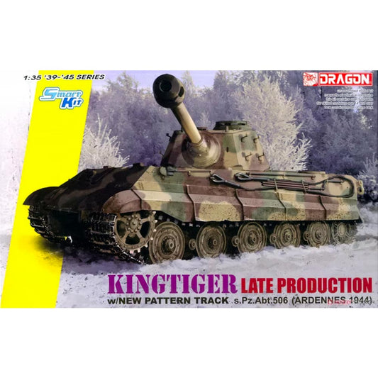Dragon 6900 King Tiger Late Prod. New Pattern Track 1944 1:35 Tank  Model Kit