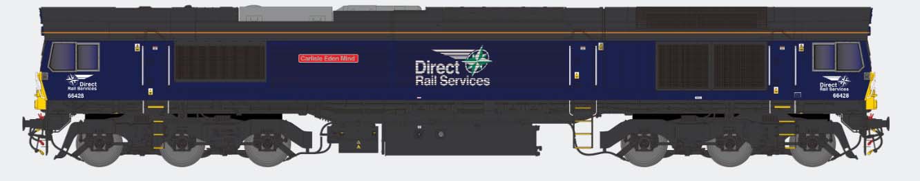 Dapol Class 66 428 'Carlisle Eden Mind' DRS (DCC-Fitted) DA2D-066-008D N Gauge