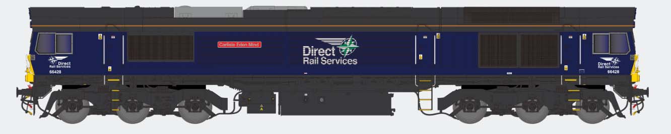 Dapol Class 66 428 'Carlisle Eden Mind' DRS (DCC-Sound) DA2D-066-008S N Gauge
