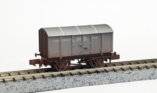 Dapol Gunpowder Van LMS 299041 Weathered DA2F-013-076 N Gauge