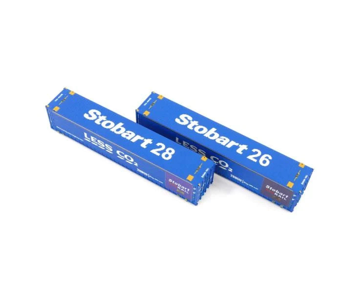 Dapol 45ft Curtainside Container Set (2pcs) LessCo2 DA2F-028-023 N Gauge