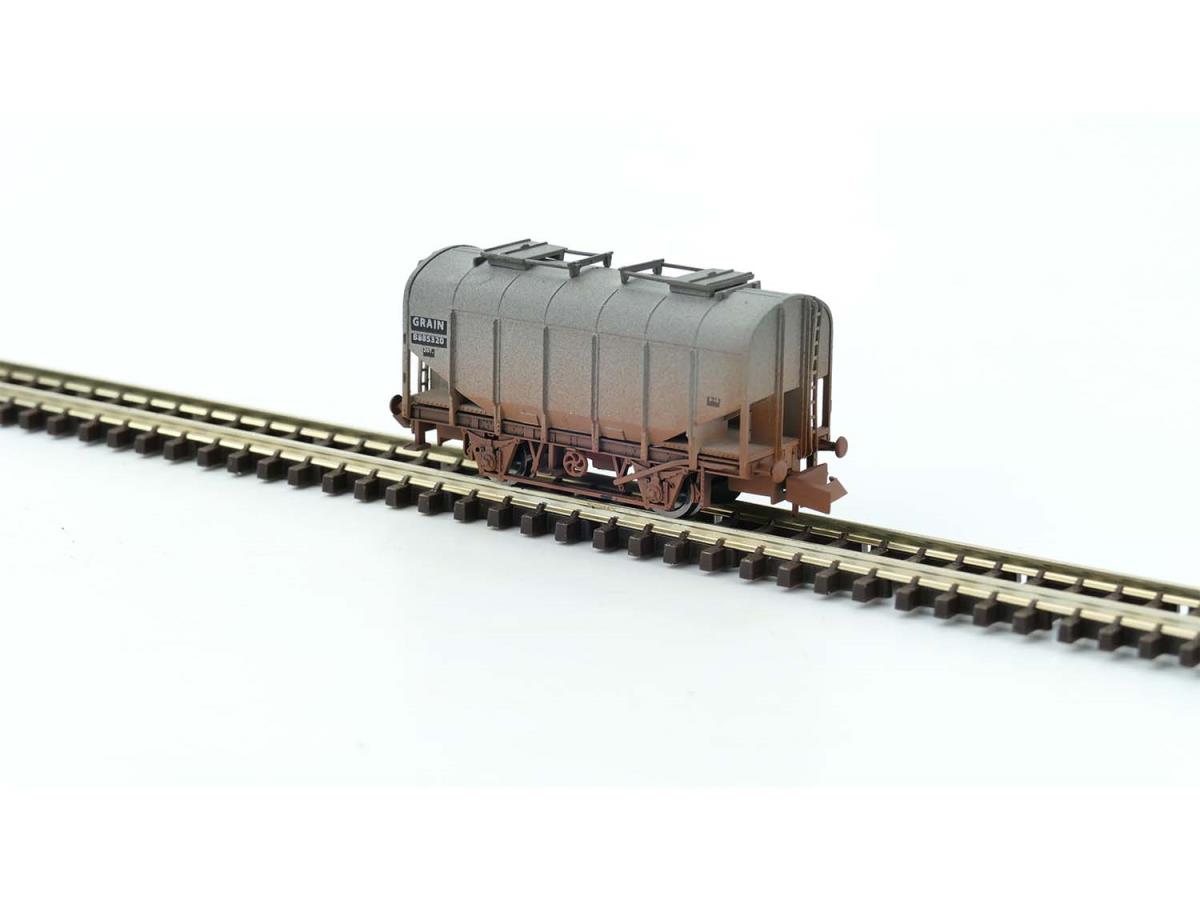 Dapol Bulk Grain Hopper BR Grey B885320 Weathered DA2F-036-048 N Gauge