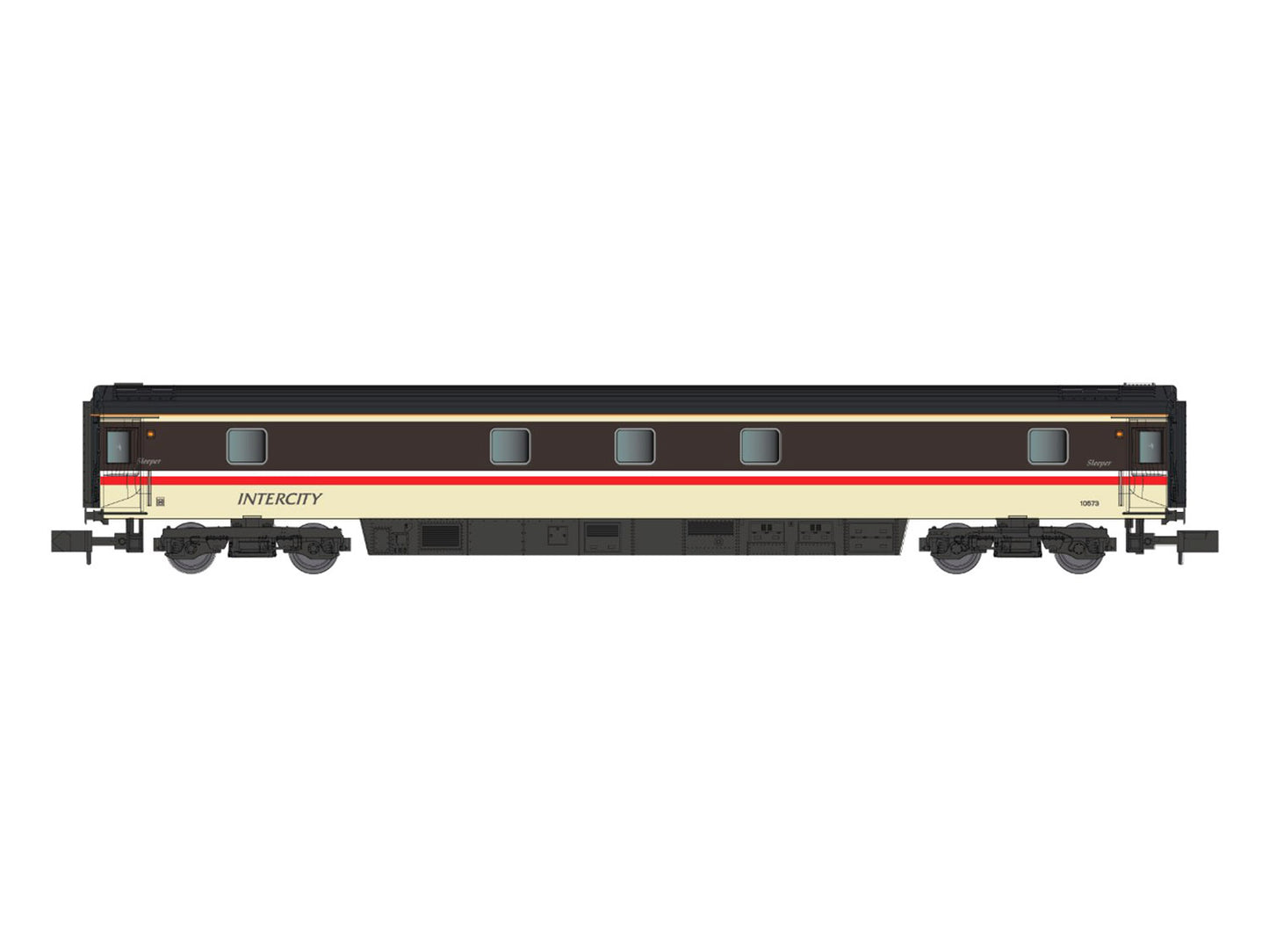 Dapol Mk3 Sleeper Coach BR Intercity Swallow 10573 N Gauge DA2P-006-011