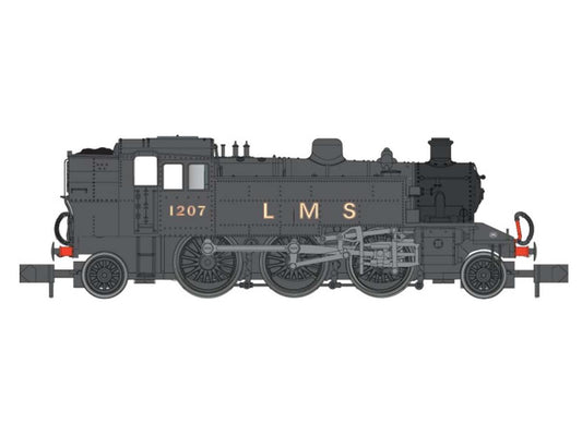Dapol Ivatt 2-6-2T 1207 LMS Unlined Black (DCC-Fitted) DA2S-015-005D N Gauge