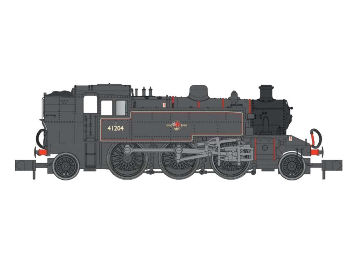 Dapol Ivatt 2-6-2T 41204 BR Late Lined Black DA2S-015-009 N Gauge