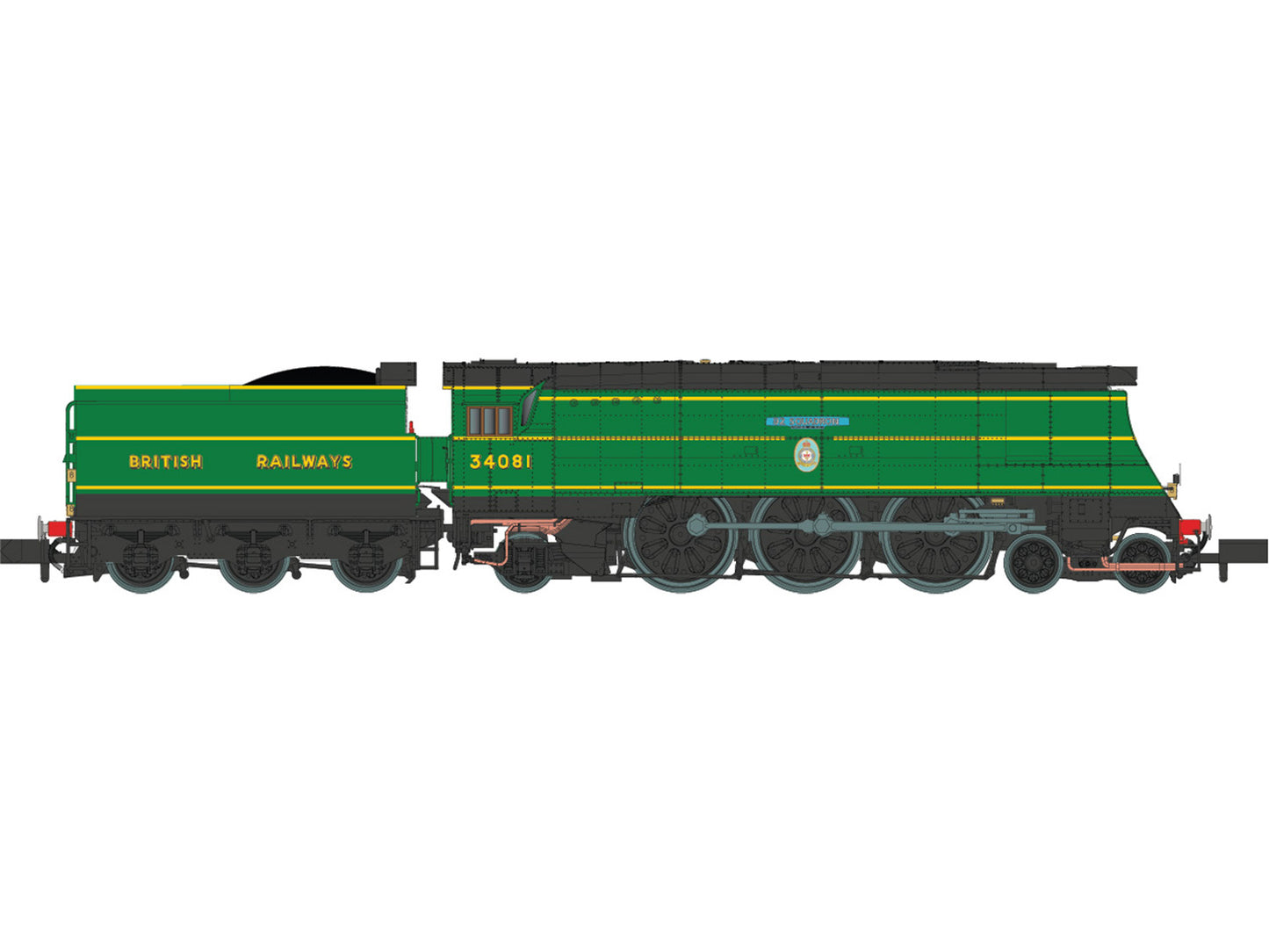 Dapol BofB 34081 '92 Squadron' BR Malachite Green DCC-Fitted 2S-034-008D N Gauge