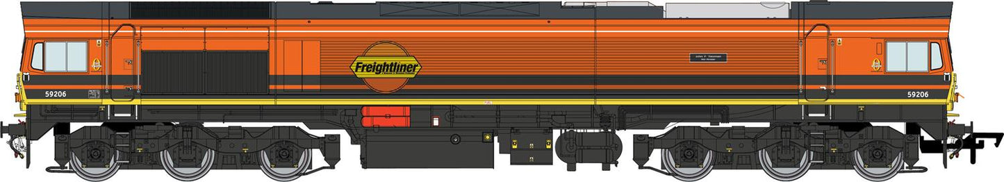 Dapol Class 59 206 'John F Yeoman' Freightliner (DCC-Sound) DA4D-005-008S OO Gauge