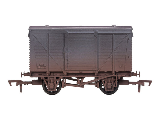 Dapol Ventilated Van BR Grey M183320 Weathered OO Gauge DA4F-011-047