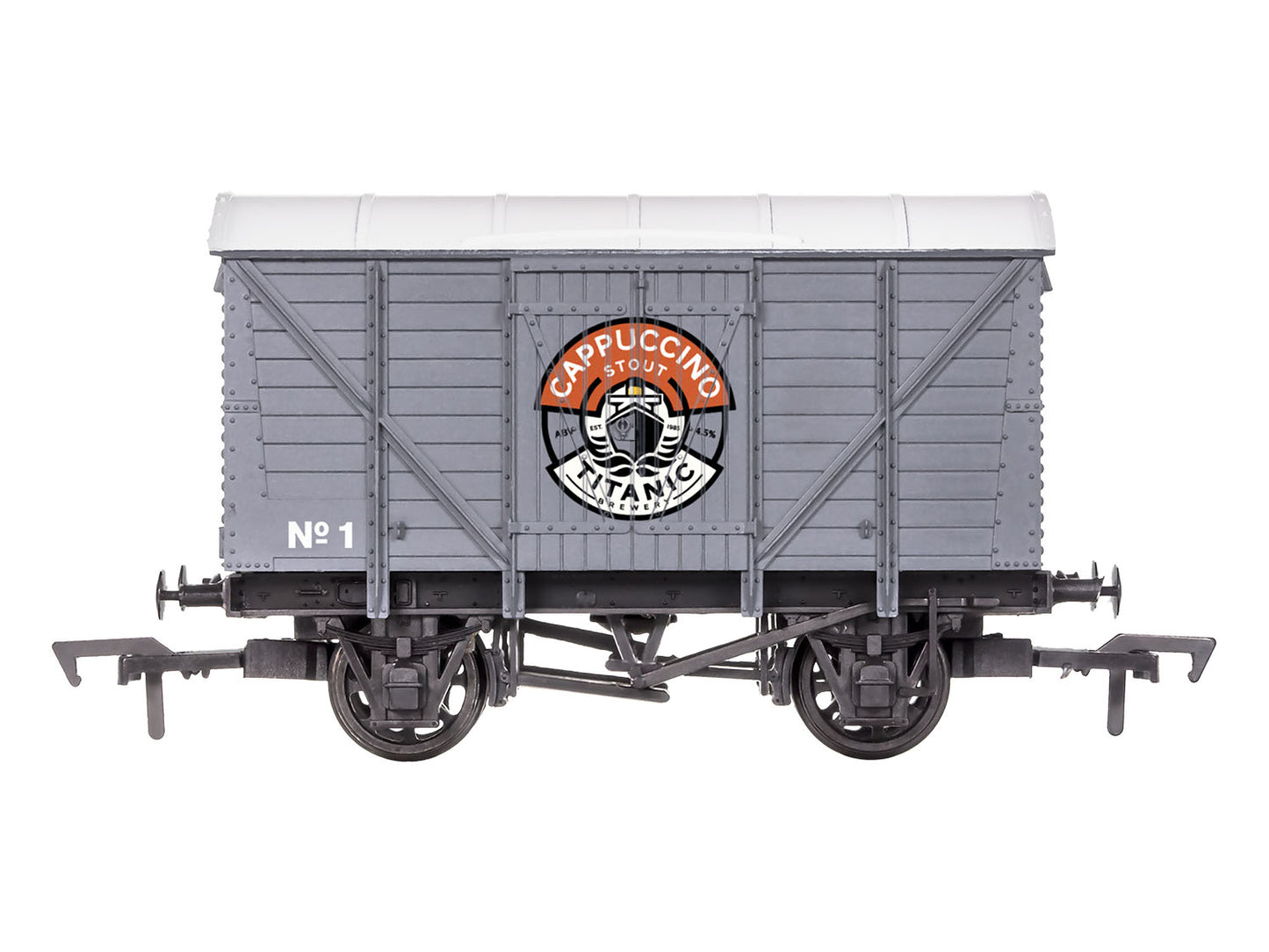 Dapol Ventilated Van Titanic Brewery Cappuccino Stout Wthrd 4F-012-078 OO Gauge