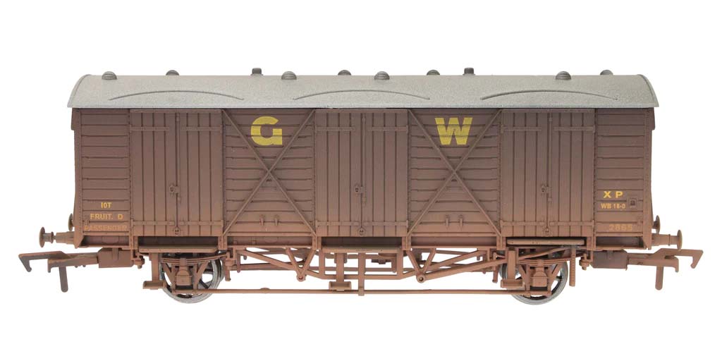 Dapol Fruit D Van GWR 2865 Weathered 4F-014-042 OO Gauge