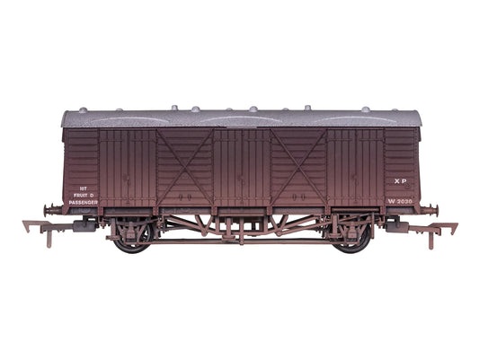 Dapol Fruit D Van BR Maroon W2030 Weathered 4F-014-050