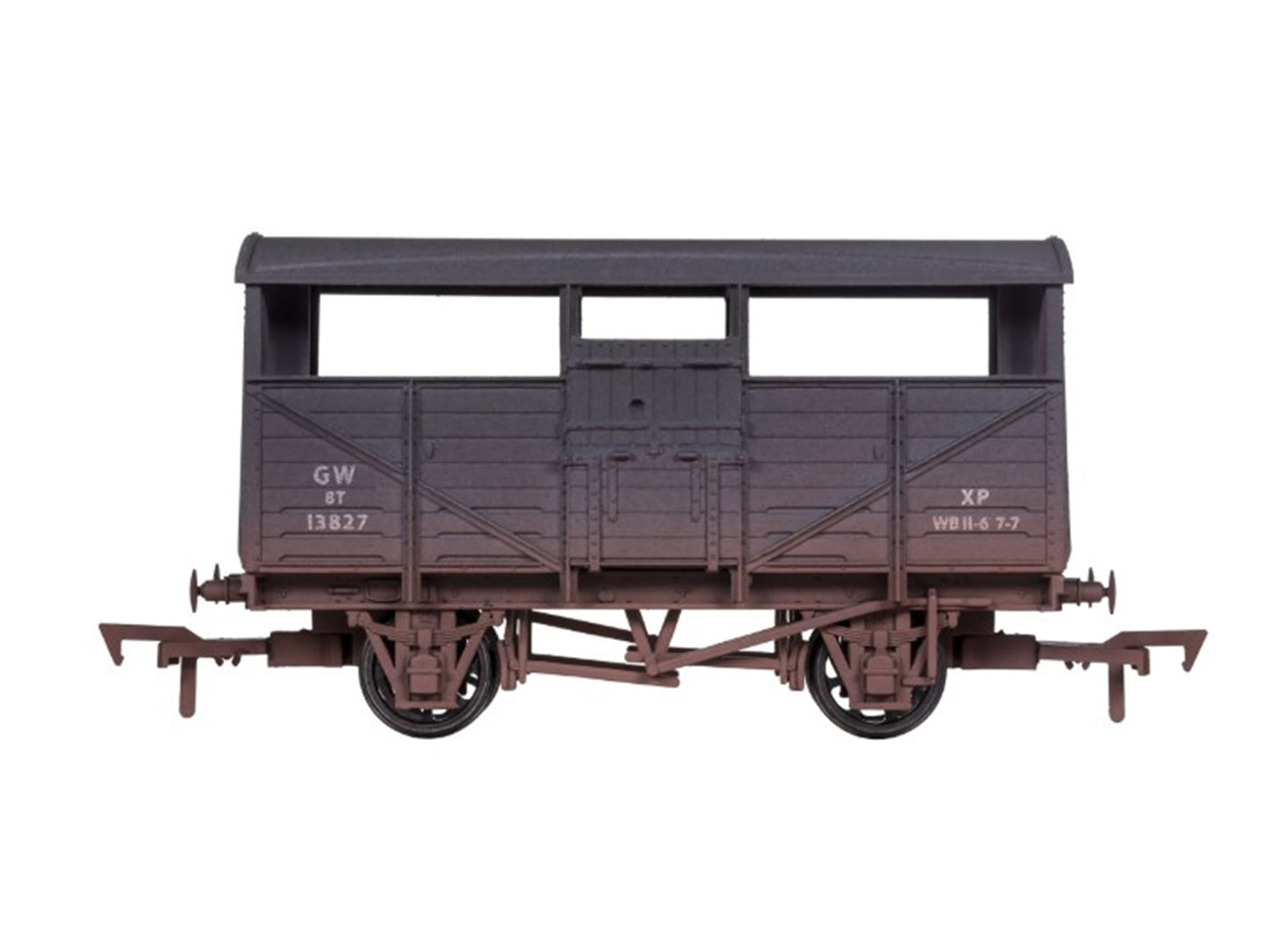 Dapol Cattle Wagon GWR 13824 Weathered DA4F-020-004 OO Gauge