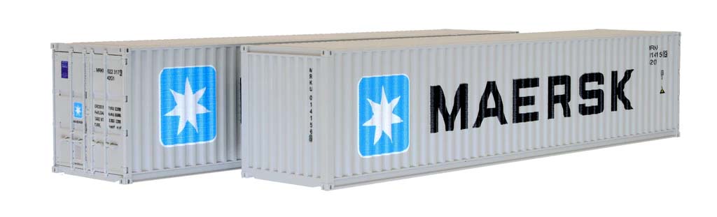 Dapol 40ft Container Pack (2) Maersk/MRKU DA4F-028-108 OO Gauge