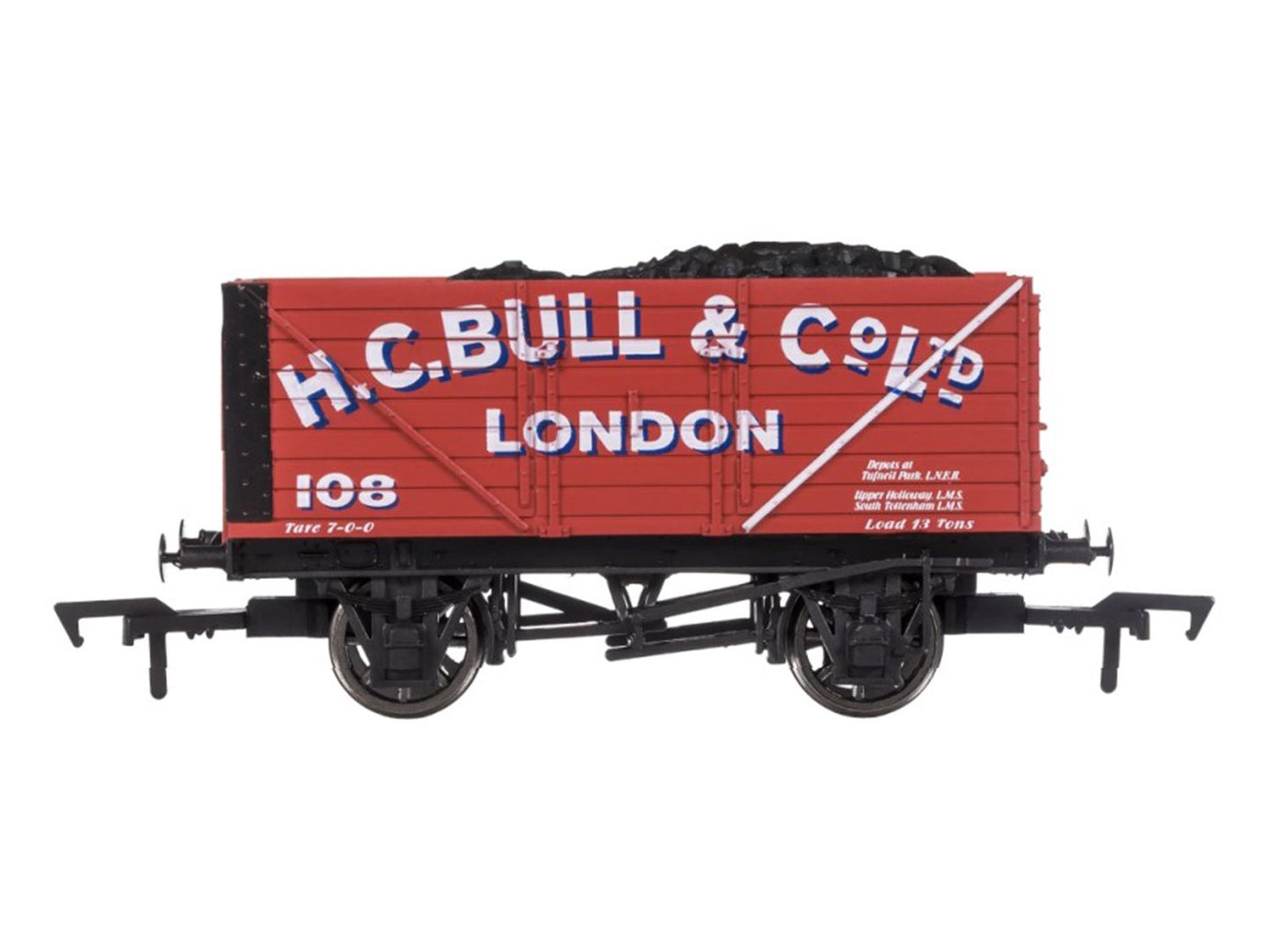 Dapol 8 Plank Wagon H C Bull 108 OO Gauge DA4F-080-130