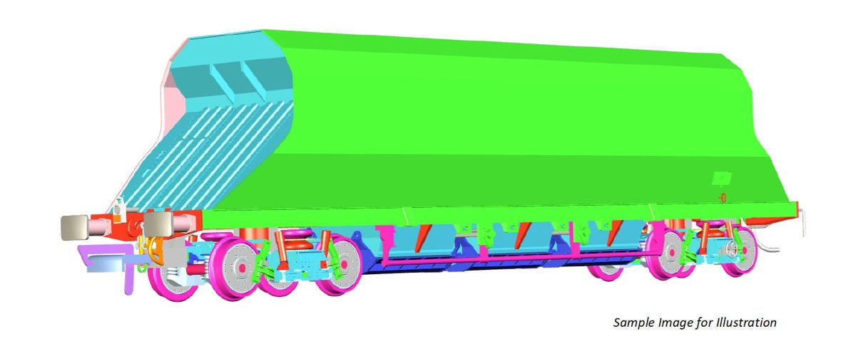 Dapol P&D JHA (End Hopper) Hanson 17922 DA4F-081-004 OO Gauge