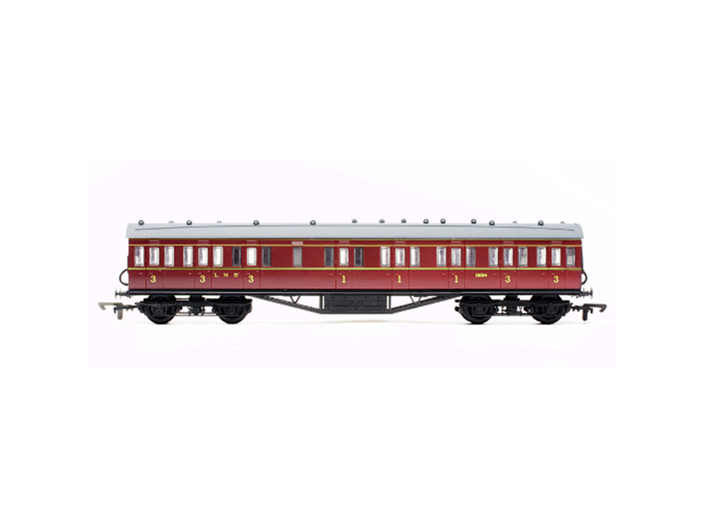 Dapol 57ft Stanier Non Corridor Composite LMS Lined Maroon 19180 DA4P-010-101