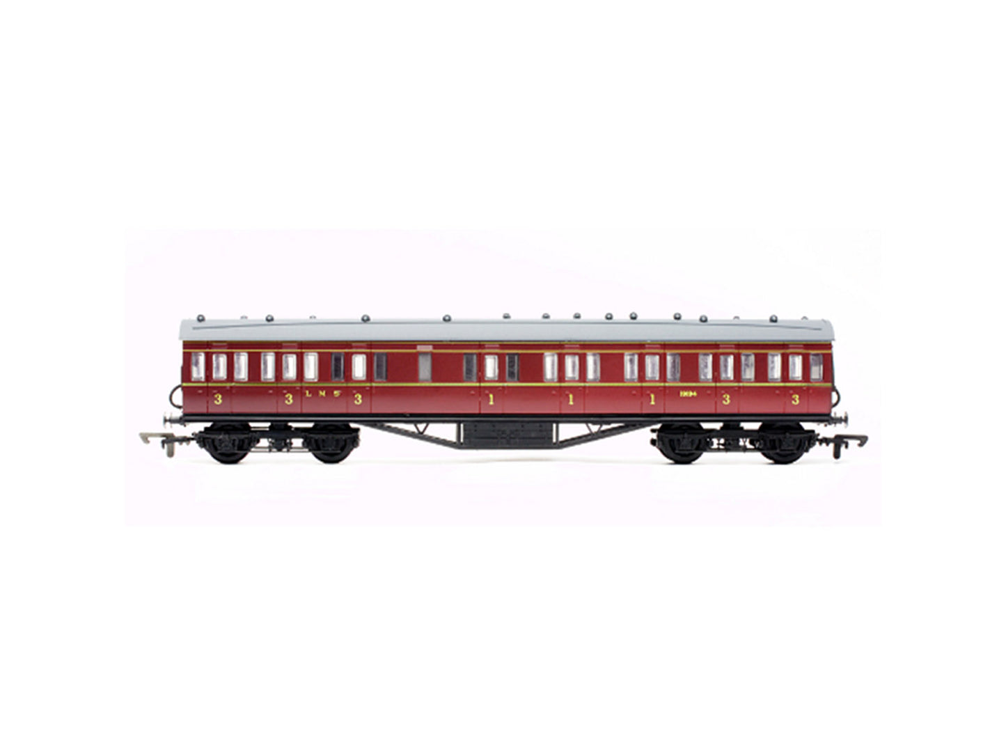 Dapol 57ft Stanier Non Corridor Composite LMS Lined Maroon 19175 DA4P-010-102