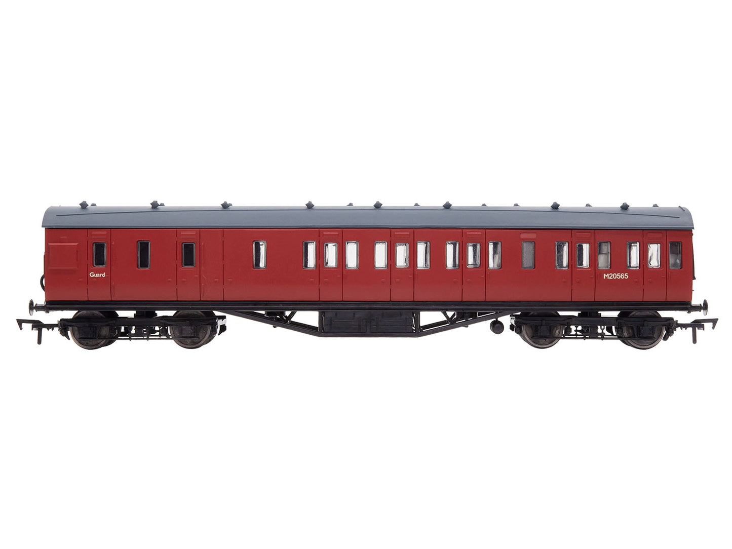 Dapol 57ft Stanier Non-Corridor Brake BR Unlined Carmine M20565 DA4P-010-202