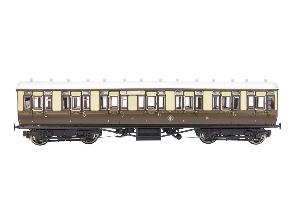 Dapol 4P-020-122 GWR Toplight Mainline City Lined Choc/Cm Composite 7904 S2 OO