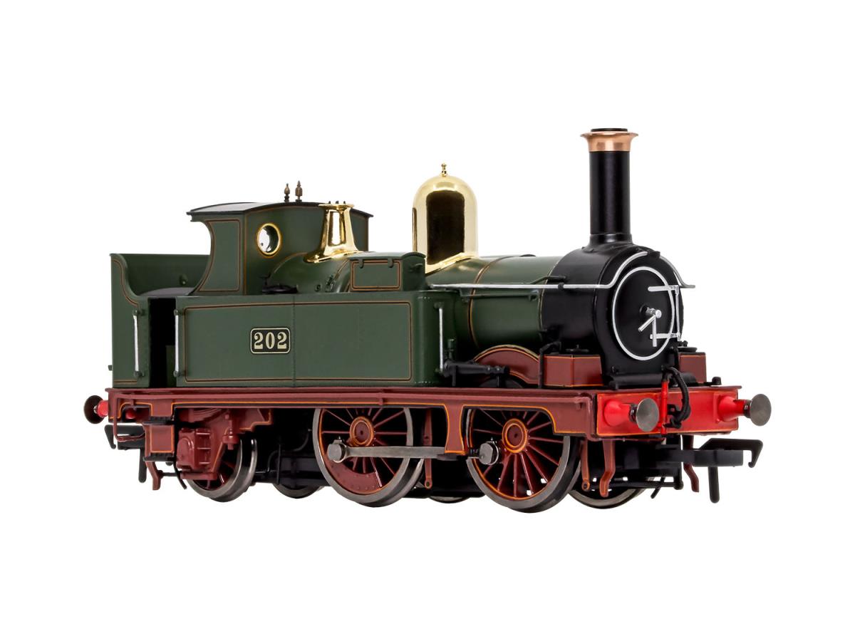 Dapol 0-4-2 517 Class GW Lined Green Red Frames 539 (DCC-Fitted) OO 4S-517-001D