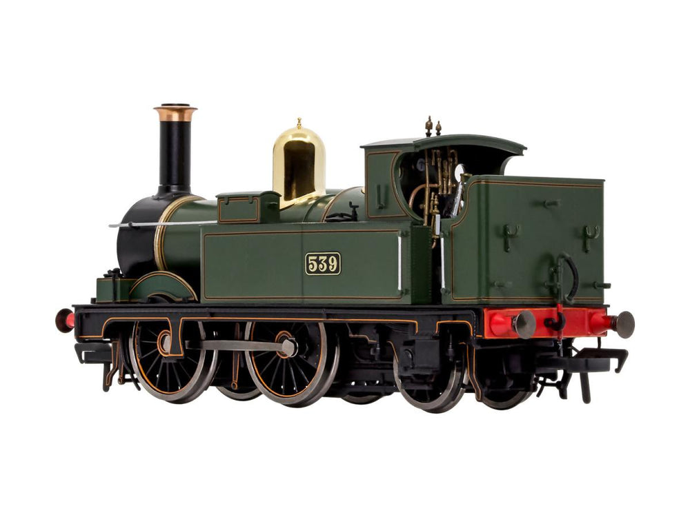 Dapol 0-4-2 517 Class Lined GW Green Black Frames 539 DA4S-517-006 OO Gauge