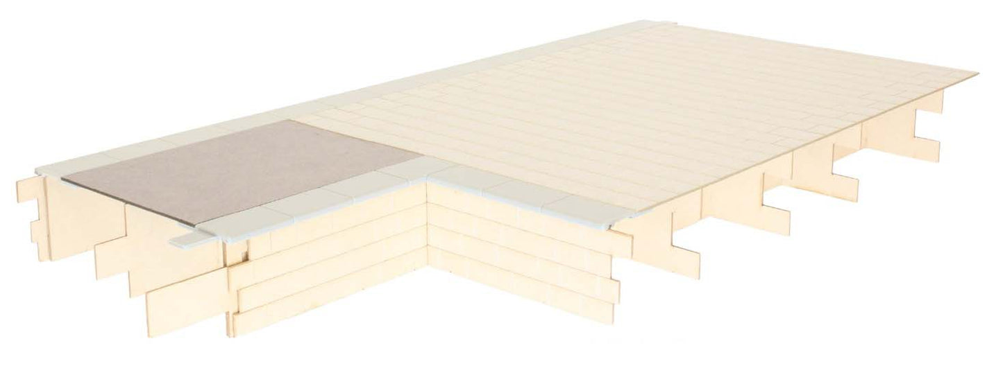 Dapol Kitmaster Genesis Platform Bay RH Stone Face/Tarmac Top DA7B-000-010 O Gauge