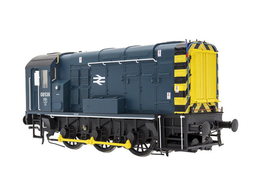 Dapol Class 08 538 BR Blue w/Wasp Stripes (DCC-Fitted) DA7D-008-020D O Gauge