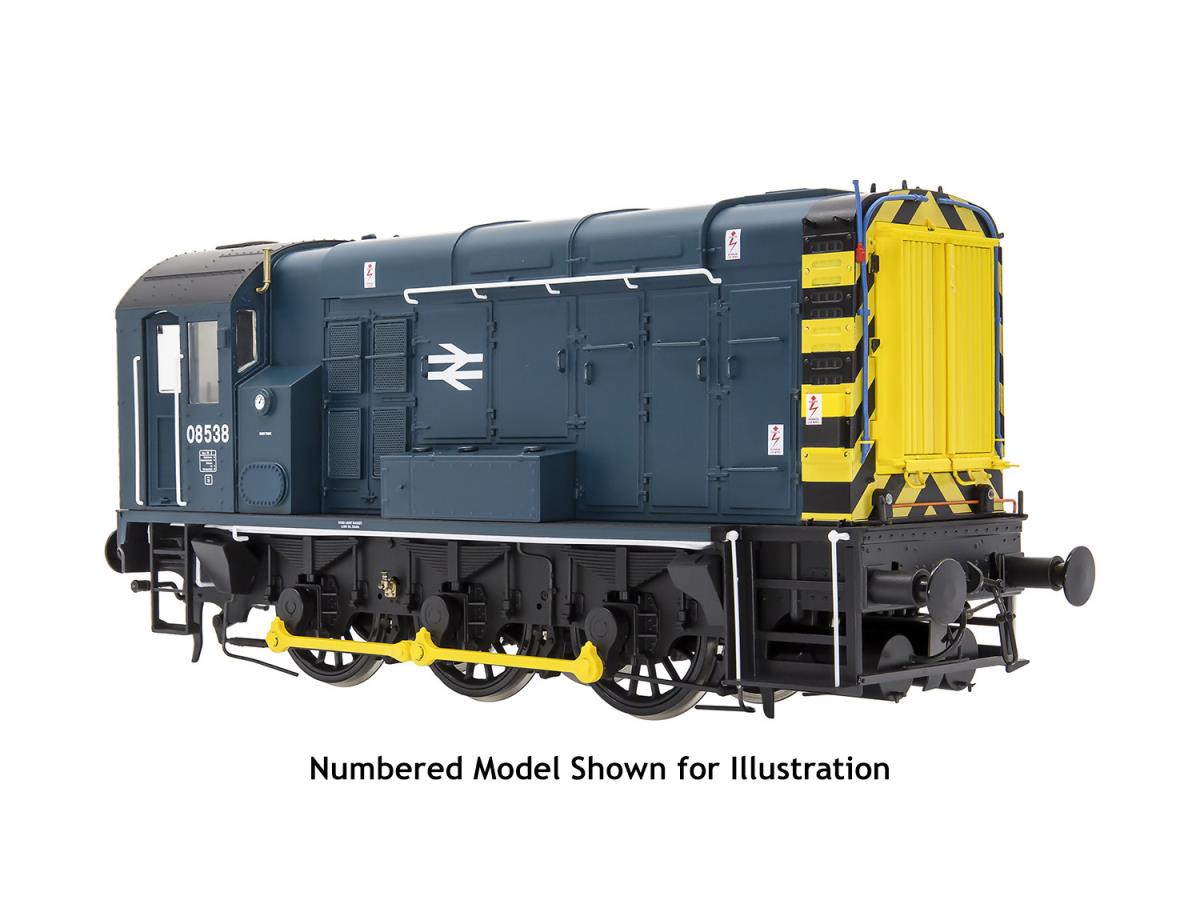 Dapol Class 08 Unnumbered BR Blue w/Wasp Stripes (DCC-Fitted) DA7D-008-020UD O Gauge