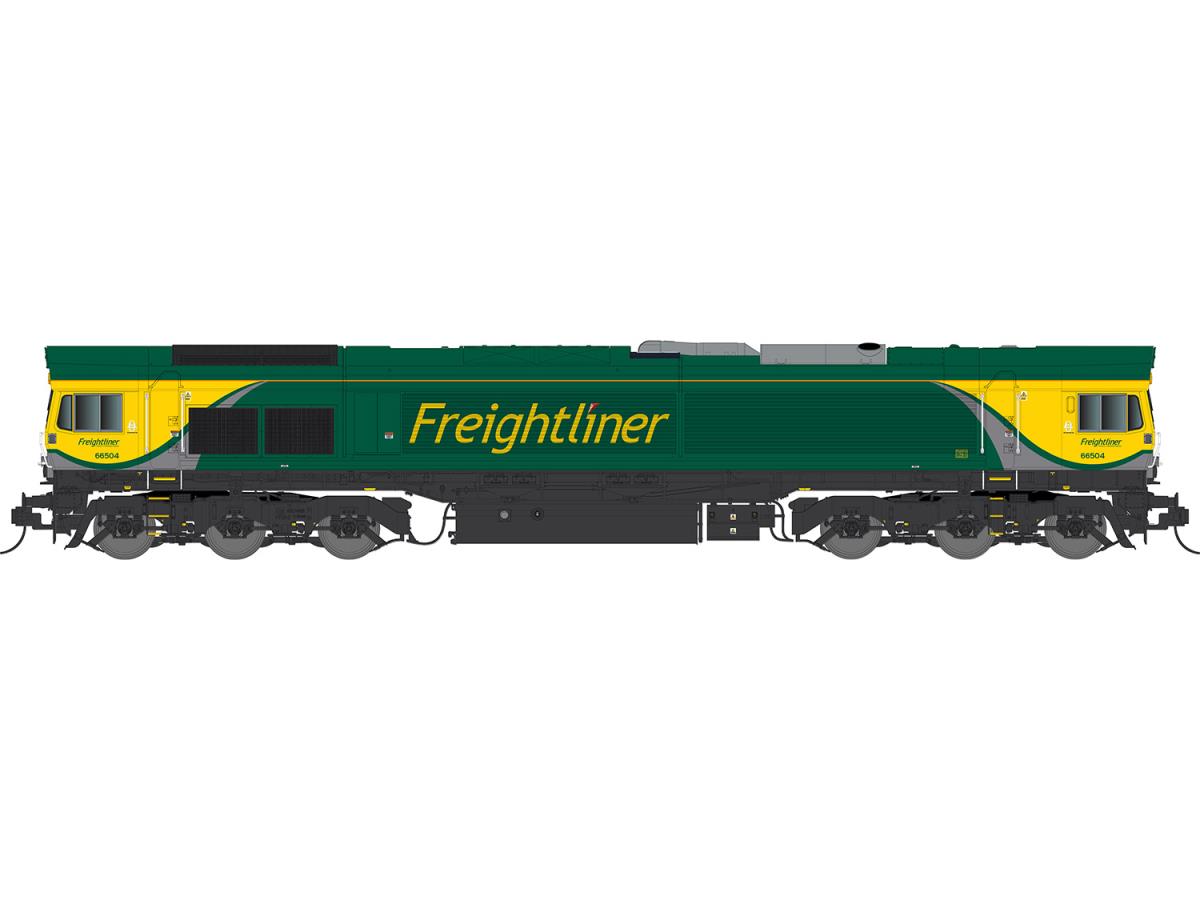 Dapol 7D-066-002DS Deluxe Class 66 504 Freightliner Powerhaul DCC-Sound O Gauge
