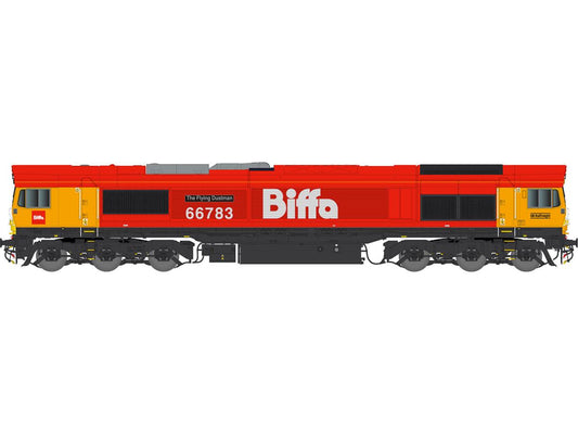 Dapol 7D-066-006DS Deluxe Class 66 783 Flying Dustman GBRf Biffa DCC-Sound O Ga.