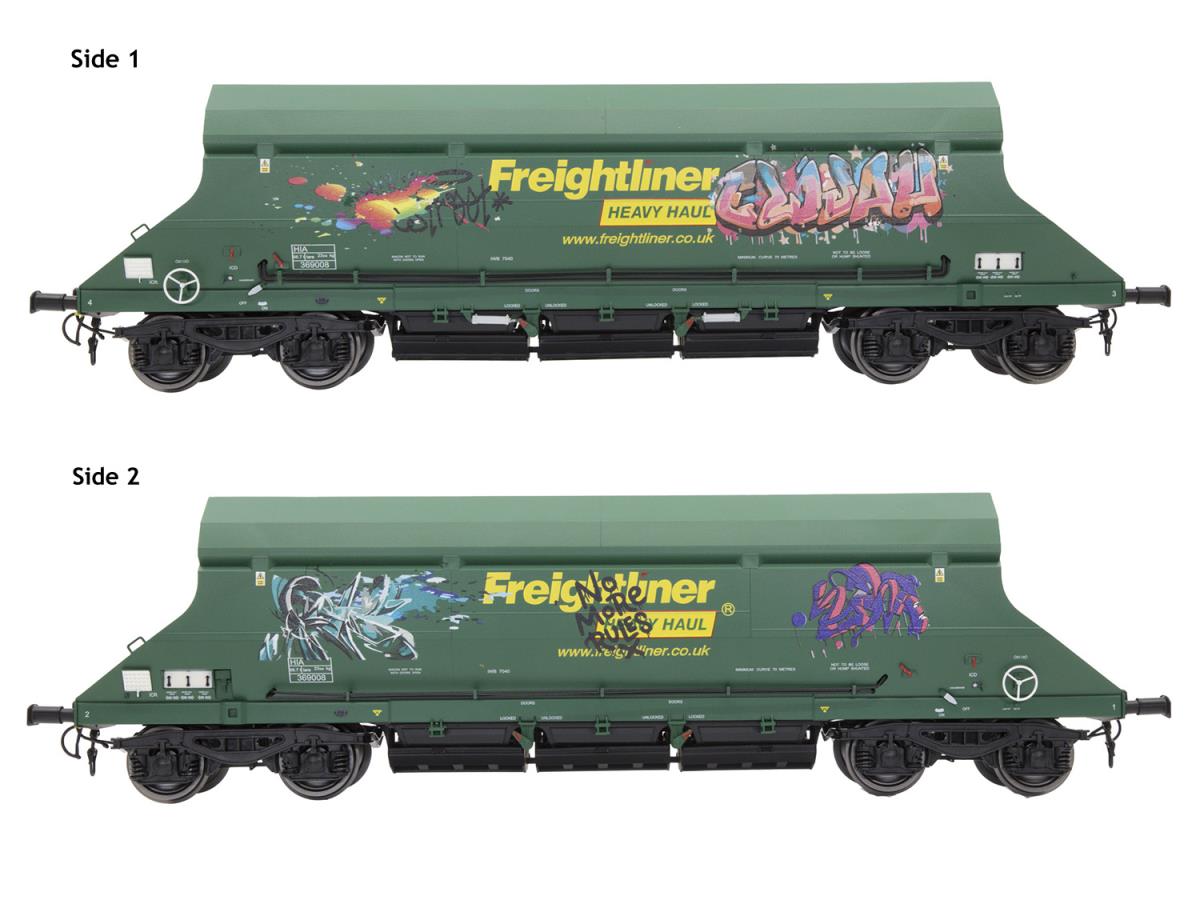 Dapol HIA Hopper Freightliner Heavy Haul Green 369008 Graffiti DA7F-026-001G