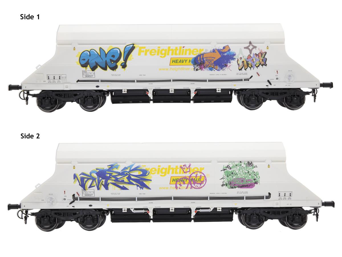 Dapol HIA Hopper Freightliner Heavy Haul White 369027 Graffiti DA7F-026-003G