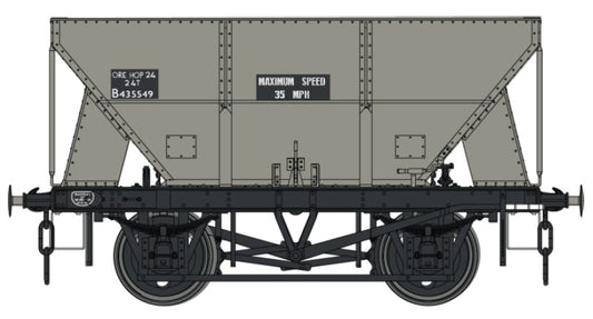 Dapol 24t Steel Hopper Grey B435549 Ore Hop Max Speed 35 O Gauge 7F-033-005