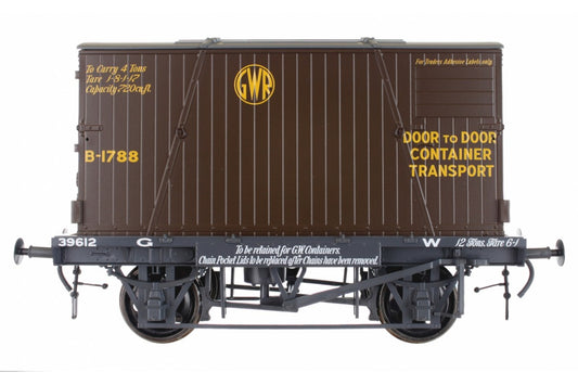 Dapol Conflat & Container GWR 39612/BD2 B-1788 Door to Door O Gauge 7F-037-002