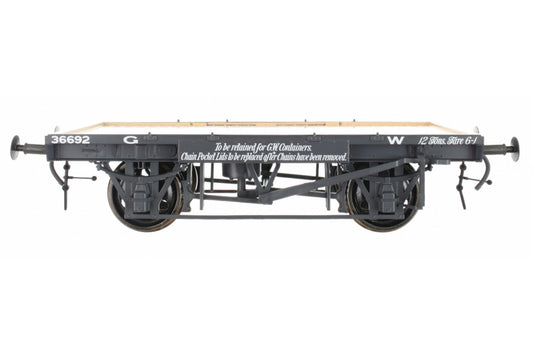 Dapol Conflat GWR 36692 12t Tare 6-1 O Gauge 7F-037-100