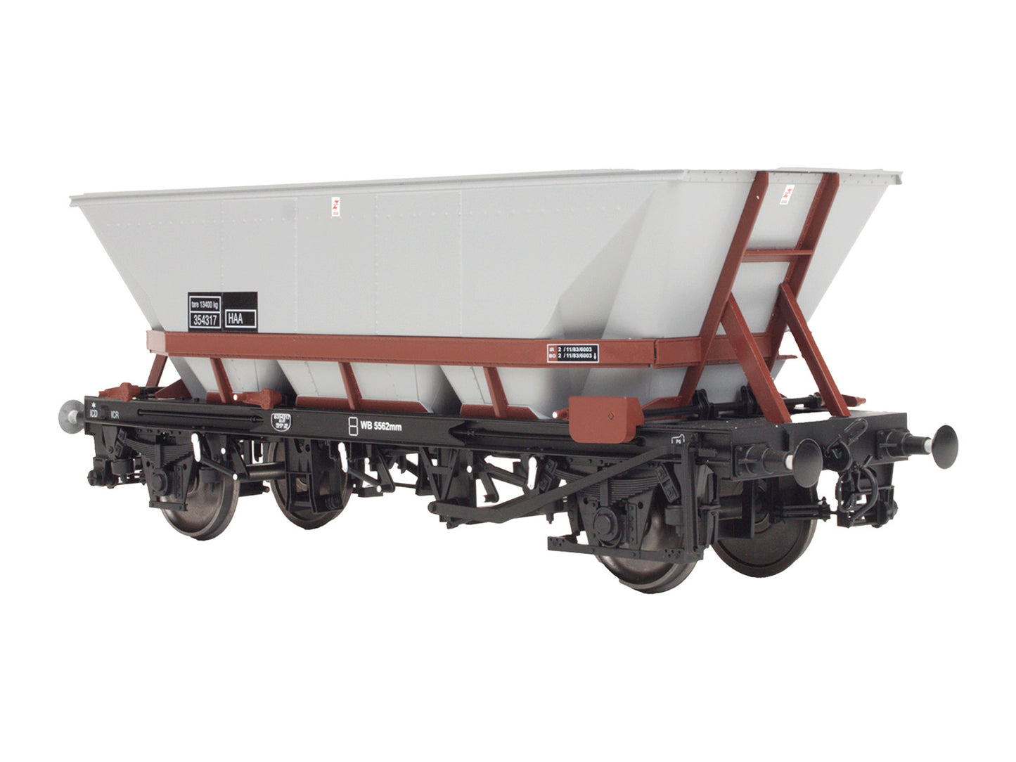 Dapol HAA Coal Hopper BR Brown Cradle B354016 DA7F-048-016 O Gauge