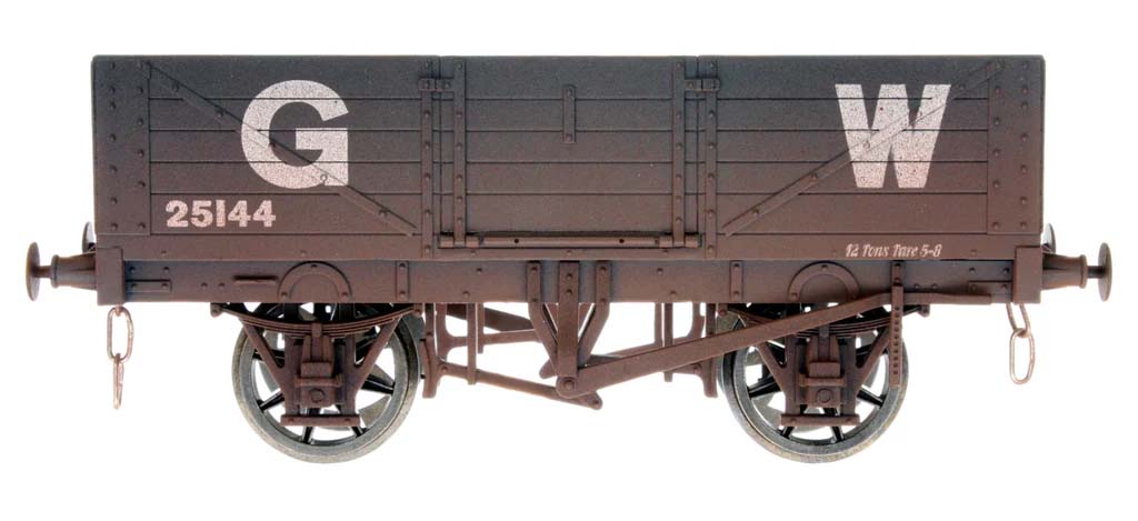 Dapol 5 Plank Wagon GWR 25144 Weathered DA7F-051-056W O Gauge