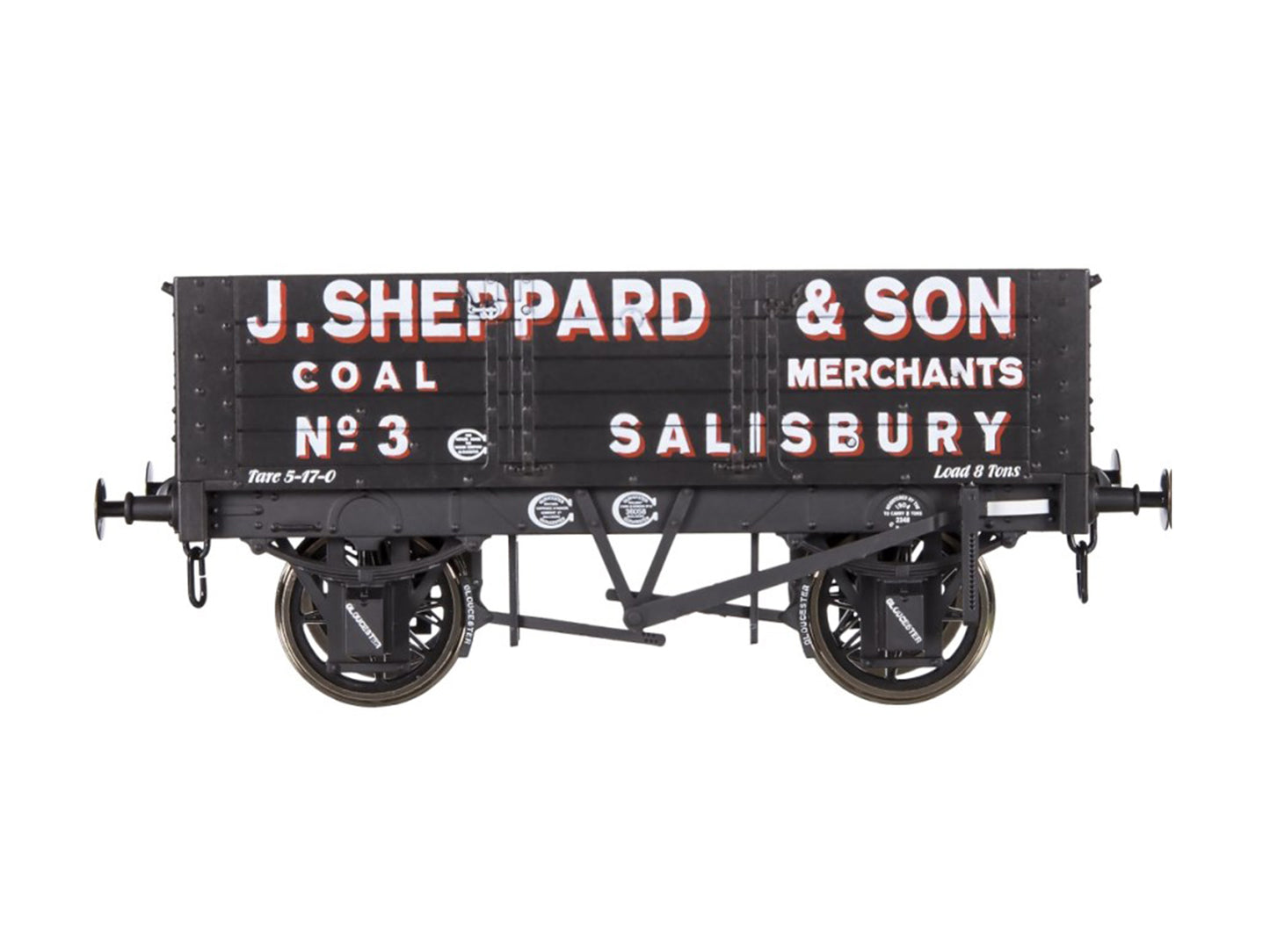 Dapol 5 Plank Wagon 9' Wheelbase J Sheppard No.3 O Gauge DA7F-052-010