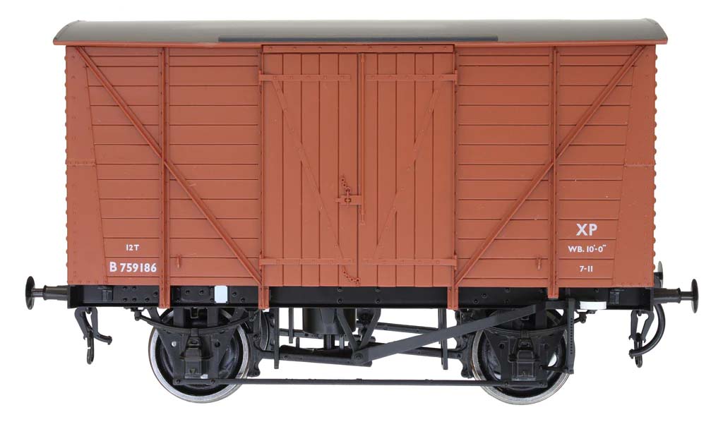 Dapol BR Standard Planked Van Diagram 208 Bauxite B759186 DA7F-056-023 O Gauge