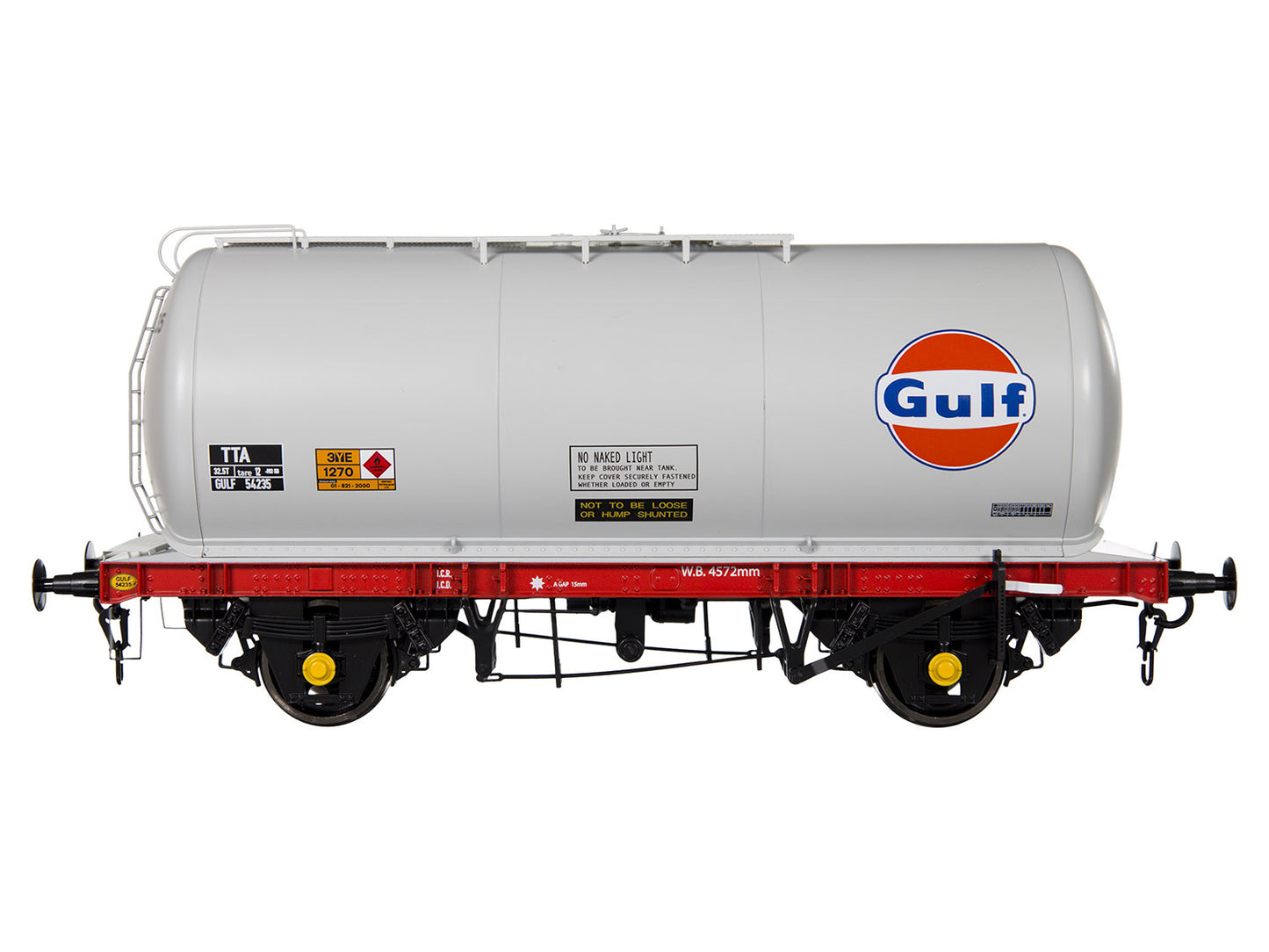 Dapol 7F-064-011  45t TTA Tank Wagon Gulf Red/Grey 54235 O Gauge