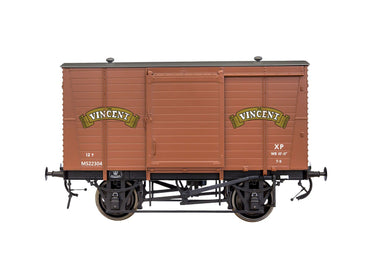 Dapol LMS Standard 12t Van Vincent Motorcycles Weathererd DA7F-065-010W O Gauge