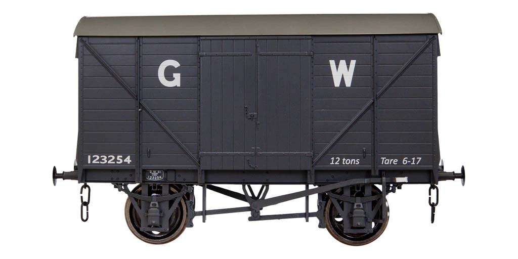 Dapol 7F-066-001  GW Standard 12t Van Grey 123254 O Gauge
