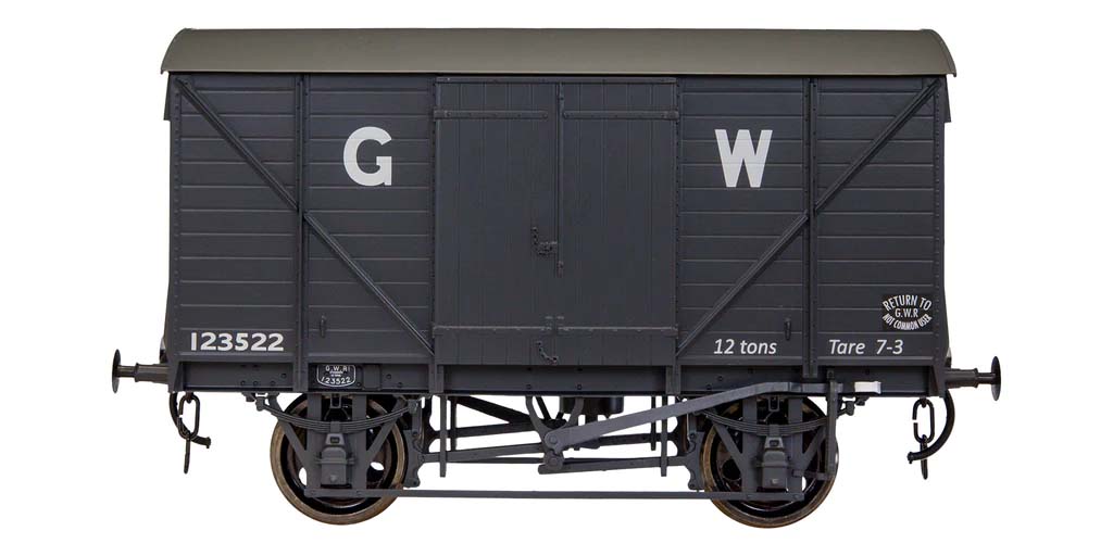 Dapol 7F-066-002  GW Standard 12t Van Grey 123522 O Gauge