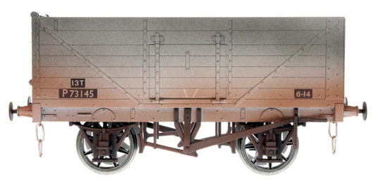 Dapol 7 Plank Wagon BR Grey P73145 Weathered DA7F-071-047W O Gauge