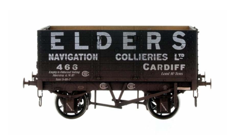 Dapol 7 Plank Wagon 9' Wheelbase Elders 466 Weathered O Gauge DA7F-073-002W