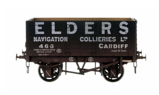 Dapol 7 Plank Wagon 9' Wheelbase Elders 466 Weathered O Gauge DA7F-073-002W