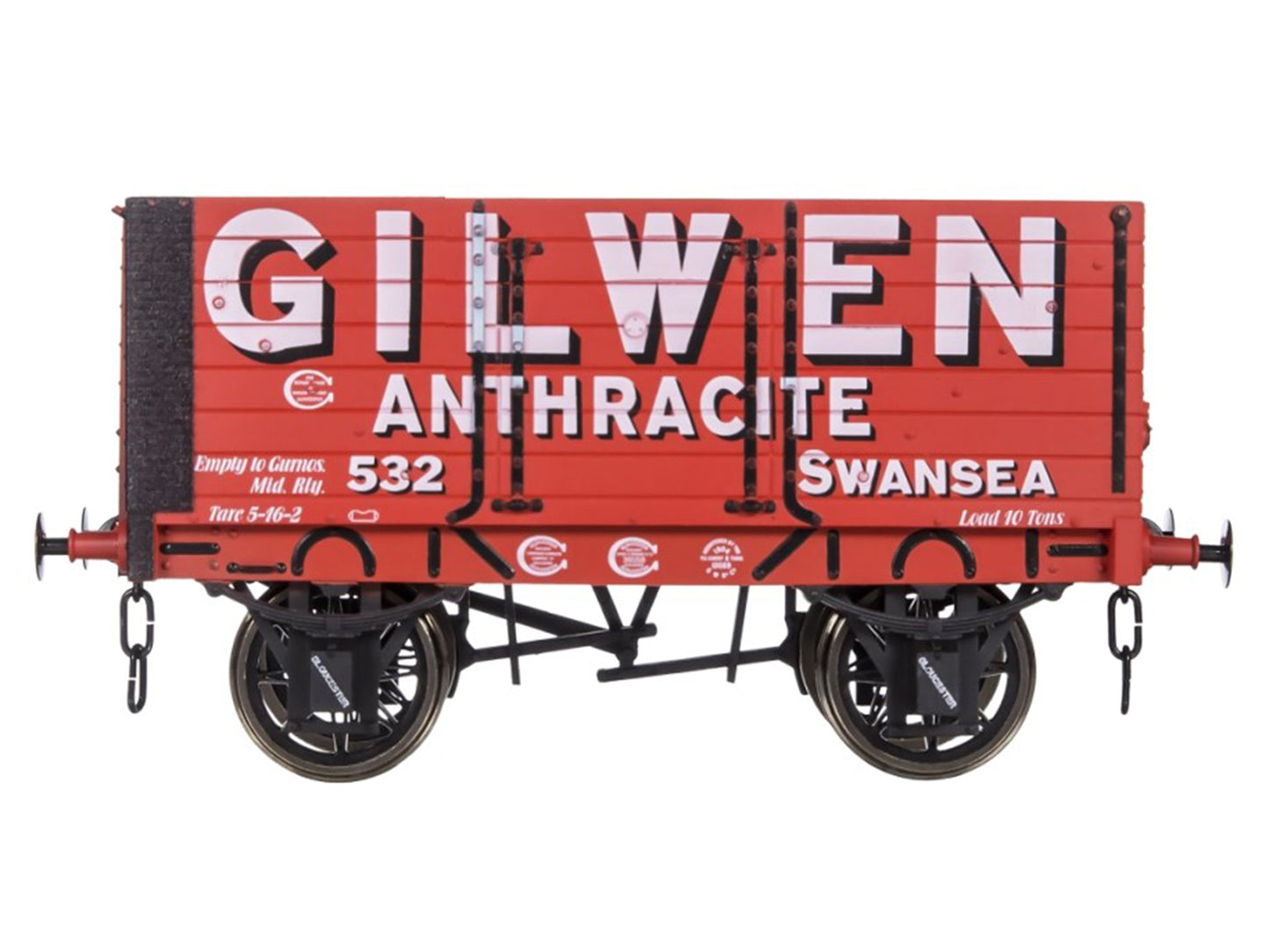 Dapol 7 Plank Wagon 9' Wheelbase Gilwen 532 O Gauge DA7F-073-011
