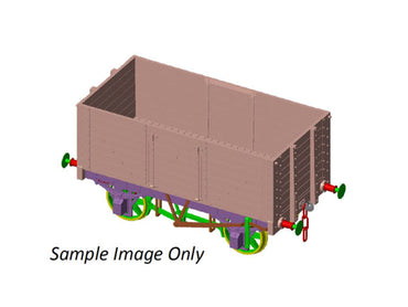 Dapol 7 Plank Wagon 9' Wheelbase 3 Door Blaenavon 1444 Weathered DA7F-073-019W