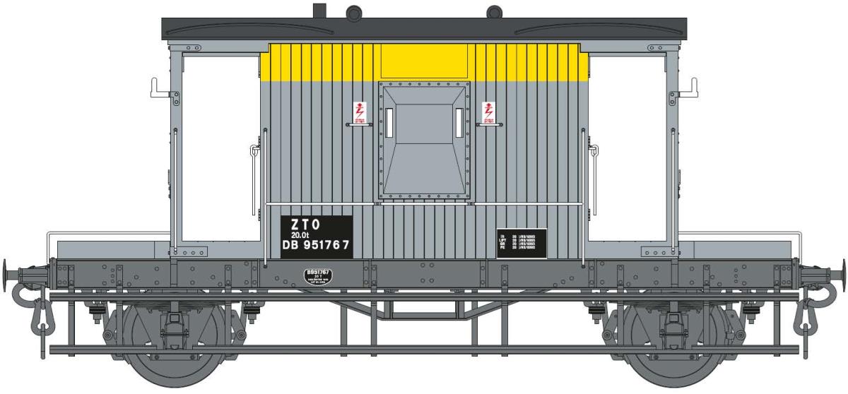 Dapol 7F-200-014  20t Brake Van ZTO DB951767 Dutch O Gauge