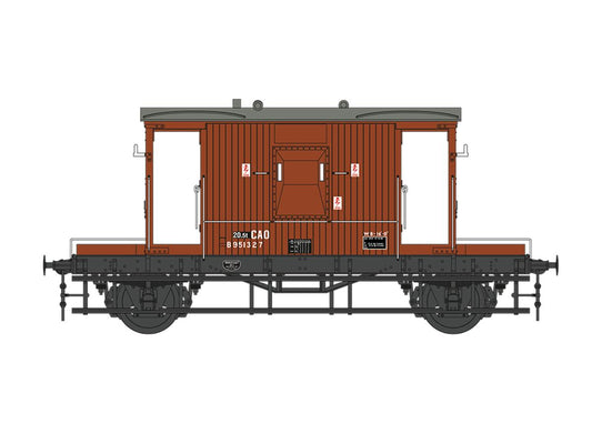 Dapol 20t Brake Van CAO BR Bauxite B951327 DA7F-200-018 O Gauge